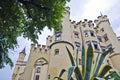 Hohenschwangau Castle, dramatic close up view