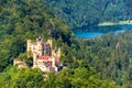 Hohenschwangau Castle near Fussen, Bavaria, Germany Royalty Free Stock Photo