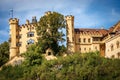 Hohenschwangau Castle in Schwangau village - Bavaria Germany