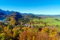 Hohenschwangau lake near Neuschwanstein Castle, Bavaria, German Royalty Free Stock Photo