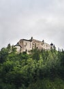 Hohenwerfen Castle in Austrian Alps, Austria Royalty Free Stock Photo