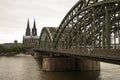 Hohenzollern bridge Germany Cologne Royalty Free Stock Photo