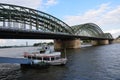 Hohenzollern Bridge HohenzollernbrÃÂ¼cke in Cologne Koln in Germany