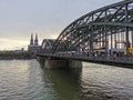 Hohenzollern Bridge and Cologne Cathedral