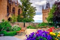 Hohenzollern Castle Burg Hohenzollern at the swabian region of Baden-Wurttemberg. Royalty Free Stock Photo