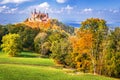 Hohenzollern Castle, Germany - Swabian Alps landscape Baden-Wurttemberg Royalty Free Stock Photo