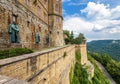 Hohenzollern Castle on mountain top in Stuttgart vicinity, Germany Royalty Free Stock Photo