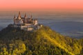 Hohenzollern Castle in the Swabian Alps - Baden-Wurttemberg, Germany. ROYALTY-FREE STOCK PHOTO Hohenzollern Castle in the Swabian Royalty Free Stock Photo