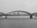 Hohenzollernbruecke (Hohenzollern Bridge) over river Rhine in Ko Royalty Free Stock Photo