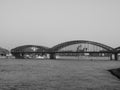 Hohenzollernbruecke (Hohenzollern Bridge) over river Rhine in Ko Royalty Free Stock Photo