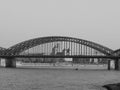 Hohenzollernbruecke (Hohenzollern Bridge) over river Rhine in Ko Royalty Free Stock Photo