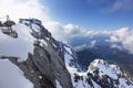 The high Austrian region of Dachstein, view from the Dachstein cable car station, Austria, Europe Royalty Free Stock Photo