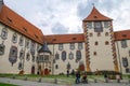 Hohes schloss, medieval castle in the middle of Fussen old town, Bavarian Alps, Germany