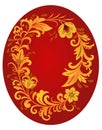 Hohloma style ornament