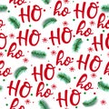 050_Hohoho pattern, Santa Claus laugh. Royalty Free Stock Photo