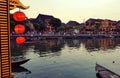 Hoi An at dusk Royalty Free Stock Photo