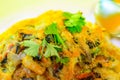 Hoi Tod, Pan fired crispy mussel or crispy fried mussel pancake with egg Royalty Free Stock Photo