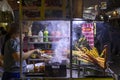 Vietnam vendor selling street food in the night market Royalty Free Stock Photo