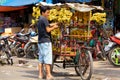 Vietnamese steet vendor Royalty Free Stock Photo