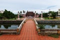 Access bridge to the Van Mieu Confucius Temple compound. Hoi An, Vietnam