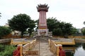 Monument in front of the Van Mieu Confucius Temple. Hoi An, Vietnam