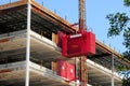 Hoist for building under construction, Florida, USA