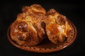 Hojaldras, Pan de muerto, Day of the dead Mexican Bread in Mexico