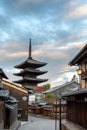 Hokanji Temple in the Gion district of Japan`s old capital, Kyoto