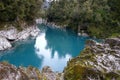 Hokitika River Gorge, scenic New Zealand Royalty Free Stock Photo
