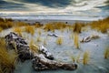 Hokitika sand beach southland new zealand Royalty Free Stock Photo