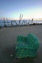 Hokitika sign and armchair, South Island, New Zealand