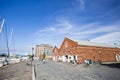 HOKKAIDO, JAPAN - JULY 16, 2015: The Kanemori Red Brick Warehouse in Hakodate port Royalty Free Stock Photo