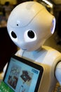 Hokkaido, Japan - October 18, 2017 : Softbank`s Pepper Robot in