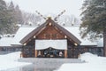 Hokkaido Jingu Shrine with Snow in winter season, Japanese buddhism shinto temple. landmark and popular for attractions in