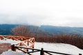 Hokkaido Usuzan mountain view point in urly winter