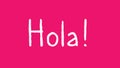 Hola shaky cartoon animated text effect