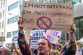 HOLBORN, LONDON, ENGLAND- 24 April 2021: Protesters at a Unite For Freedom anti-lockdown protest