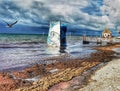 Holbox Beach in Mexican caribe Royalty Free Stock Photo