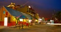 Holbox Island Caribbean houses sunset Mexico Royalty Free Stock Photo