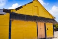 Holbox Island colorful Caribbean houses Mexico Royalty Free Stock Photo