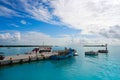 Holbox island port in Quintana Roo Mexico Royalty Free Stock Photo