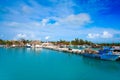 Holbox island port in Quintana Roo Mexico Royalty Free Stock Photo