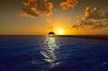 Holbox island sunset beach pier hut Mexico