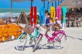 Holbox island beach colorful welcome letters and sign in Mexico