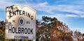 Holbrook Massachusetts Sighn Royalty Free Stock Photo