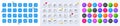 Hold box, Checklist and Qr code line icons. For web app, printing. Line icons. Vector