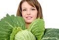 Hold on fresh kale Royalty Free Stock Photo