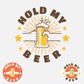 Hold my Beer slang word, emblem