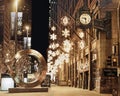 Holday Decorations on State Street, Chicago, Remain Up well into January