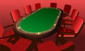 Holdem Poker Table with Chairs